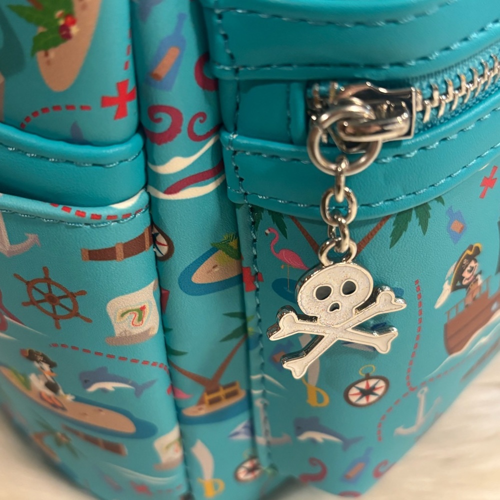 Loungefly Disney Pirate Mickey and Friends AOP Mini Backpack NEW - Picture 6 of 12